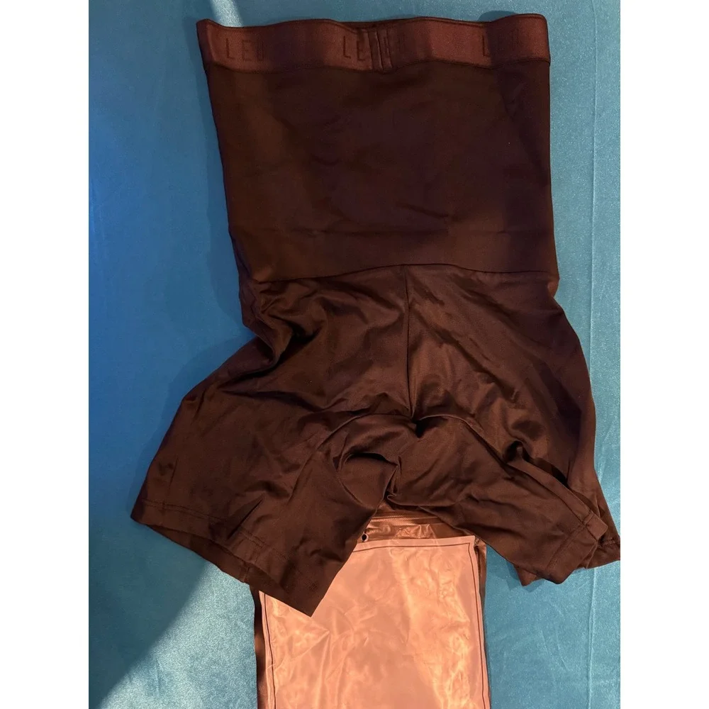 High-Waisted Stomach Shaper Boxer Brief Men's Shapewear Moderate Compression NWT